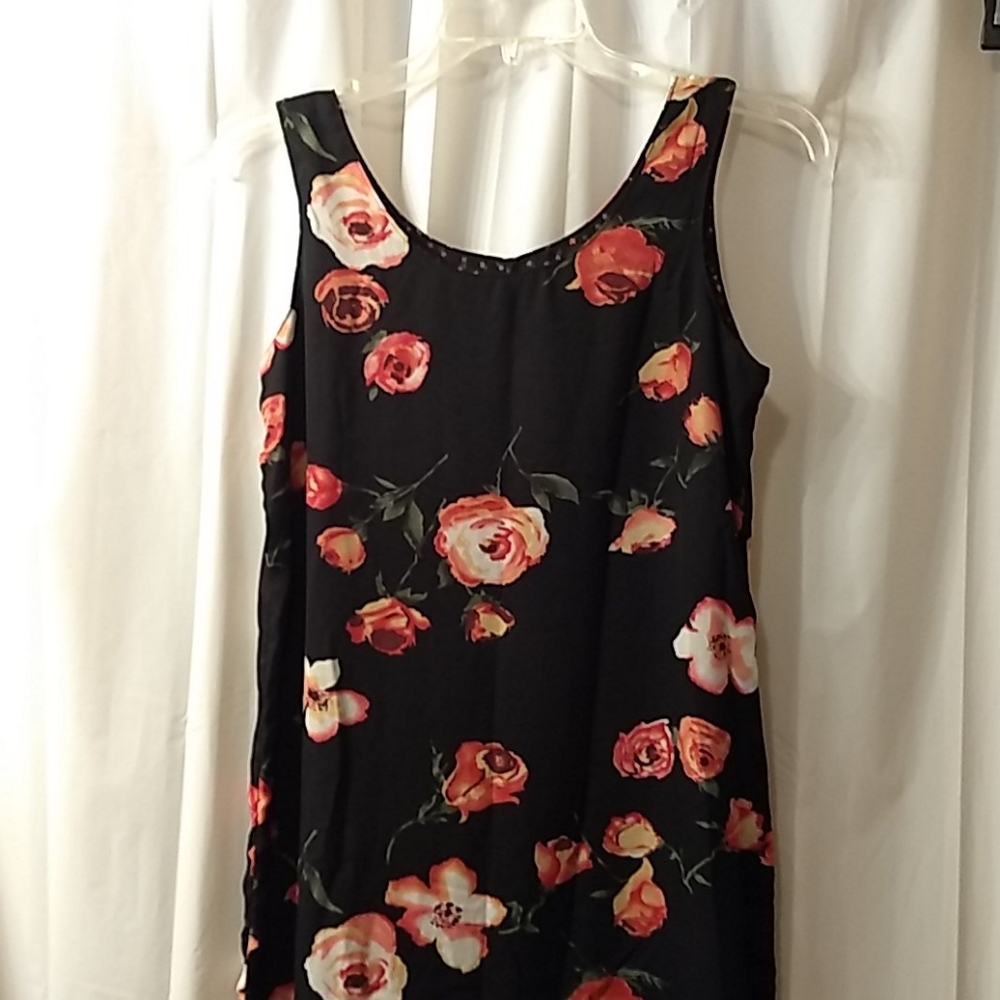 A Full Length Lined Floral Shift